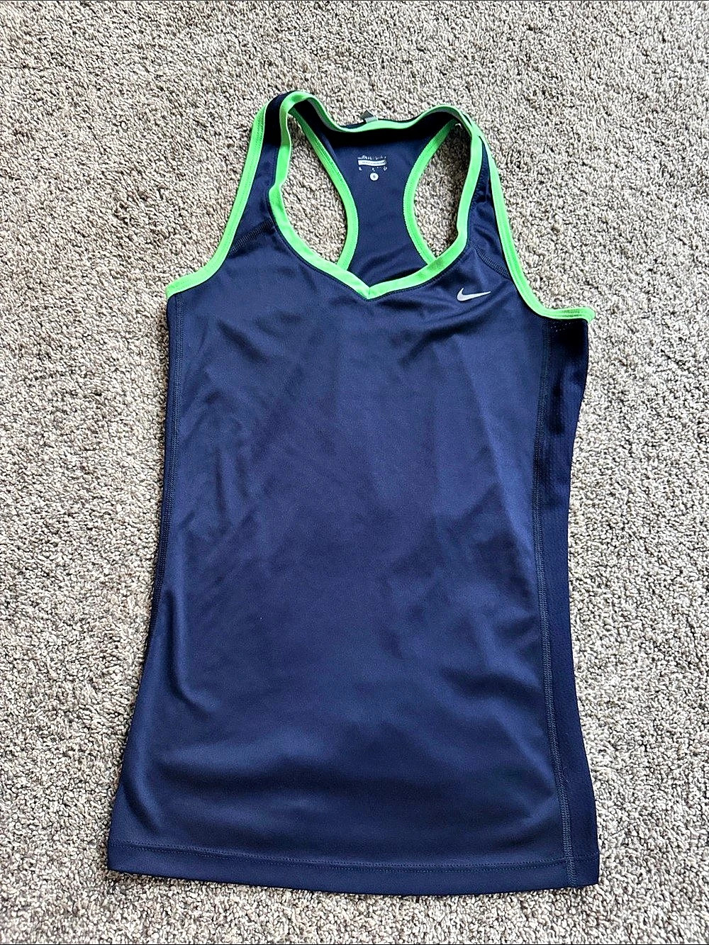 Nike Miler Athletic Tank Top in Blue & Green Size Womens Small EUC